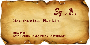 Szenkovics Martin névjegykártya